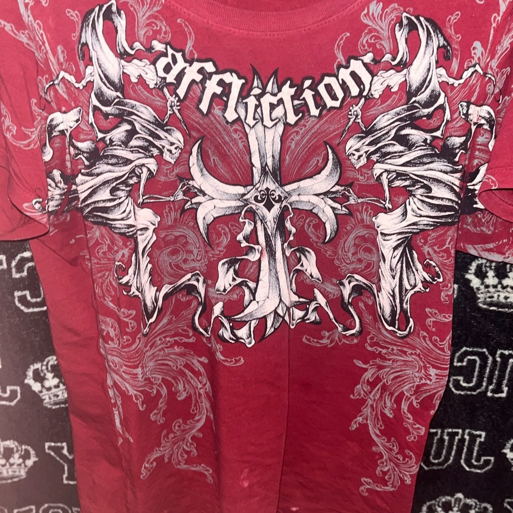 Affliction Crimson Graphic Tee